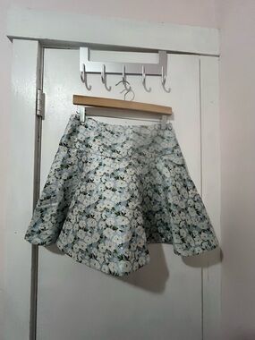 Sister Jane Light Blue Floral Circle Skirt